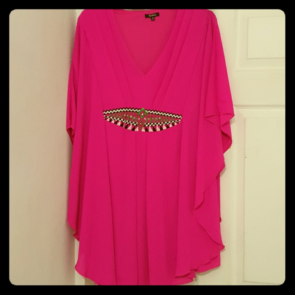 Hot Pink Flowing Dress